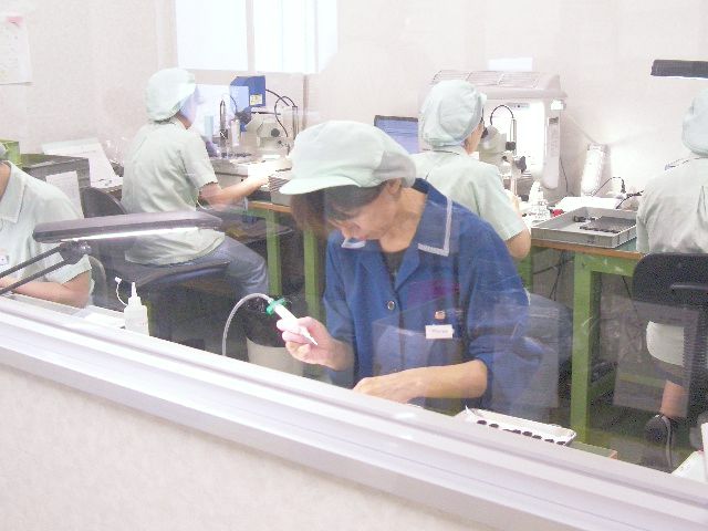 加工後の部品検査